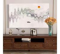 HSTANGKY Housse Anti-poussière Universelle 32-80 Pouces Pour TV D'intérieur Pour Écrans LCD Et LED Protection D'écran Décoration Chambre Salon-landscape1||58-60inch