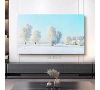 HSTANGKY Housse De Protection Anti-poussière Pour TV D'intérieur De 32 À 80 Pouces Housse De Protection Moderne Anti-poussière Et Solaire Pour Téléviseurs LCD/LED-Snow1||32inch