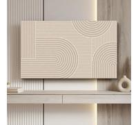 HSTANGKY Housse De Protection Anti-poussière Pour TV D'intérieur Écran De Télévision Élastique Tissu Extensible Anti-poussière Pour Écran De Télévision Et D'ordinateur-Beige2||70inch