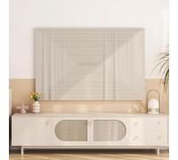 HSTANGKY Housse De Protection Anti-poussière Pour TV D'intérieur Protection D'écran Extensible Décorative Et Simple 32-80 Pouces Pour Écran Plat TV/PC-Beige1||58-60inch