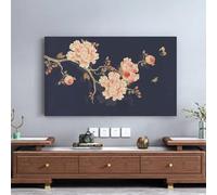 HSTANGKY Housse De Protection Anti-poussière Souple Et Imprimée Pour TV D'intérieur Protection Universelle Pour Écran LCD/LED-flower4||80inch