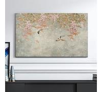 HSTANGKY Housse TV À Motif Floral Chinois Housse D'intérieur Pour TV Housse Anti-poussière Et Anti-solaire En Tissu Doux Pour Écrans Plats Et Téléviseurs Incurvés-flower2||32inch