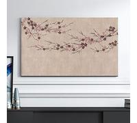 HSTANGKY Housse TV À Motif Floral Chinois Housse D'intérieur Pour TV Housse Anti-poussière Et Anti-solaire En Tissu Doux Pour Écrans Plats Et Téléviseurs Incurvés-flower3||32inch