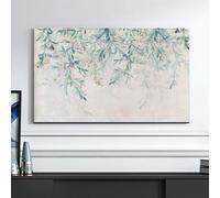 HSTANGKY Housse TV À Motif Floral Chinois Housse D'intérieur Pour TV Housse Anti-poussière Et Anti-solaire En Tissu Doux Pour Écrans Plats Et Téléviseurs Incurvés-flower4||32inch
