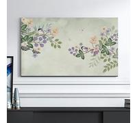 HSTANGKY Housse TV À Motif Floral Chinois Housse D'intérieur Pour TV Housse Anti-poussière Et Anti-solaire En Tissu Doux Pour Écrans Plats Et Téléviseurs Incurvés-flower||32inch