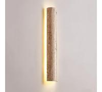 HSTBLEOO 11W Modern Minimalist Marble LED Linear Indoor Natural Stone Wall Light Wood Grain Long Bar Light Farmhouse Vintage