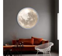 HSTBLEOO Dimmable Moon Wall Light Modern LED Wall Sconce With Remote Control Planet Earth Wall Night Light Bathroom Ceiling Light(Earth,60CM)