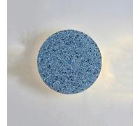 HSTBLEOO Minimalist Round Disc Wall Sconce Modern LED Wall Light Glass Marble Wall Lighting Fixture Decorate White Nordic Hallway(Blue,25cm)