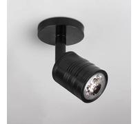 HSTBLEOO Projecteur d'intérieur à DEL réglable à 360 °, éclairage d'appoint monté en surface, lumières modernes pour tableau et mini spots d'accentuation 5 W (couleur : noir-6000 k)