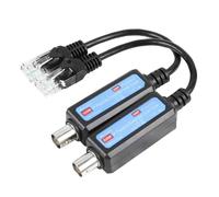 Hsthe Sea 1 Paire d'émetteur réseau IP 10/100 Mbps 1CH émetteur Coaxial réseau récepteur câble Coaxial d'extension pour caméra IP NVR