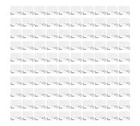 Hsthe Sea 100PCS Hang Tabs Crochets d'affichage auto-adhésifs pour la vente d'articles Store Display 4.5x4 cm