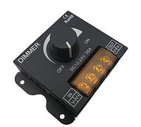 Hsthe Sea 12V/24V DC 30A LED PWM Gradateur Interrupteur Marche/Arrêt avec Coque en Métal pour Bande Lumineuse à Couleur Unique 5050 3538 5630LED Ruban