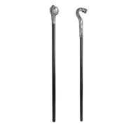 Hsthe Sea 2 Pièces Sceptre Serpent Sceptre Royal Accessoires De Costume Déguisement Sceptre Égyptien Pharaon pour Accessoires De Costume Thème Fête D Halloween