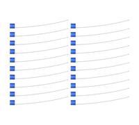 Hsthe Sea 20 pièces sceaux de sécurité sceaux de câble numérotés étiquettes inviolables sceaux de Fil métallique sceaux d'expédition, Bleu