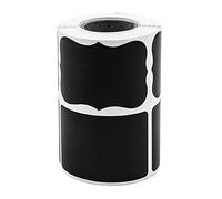 Hsthe Sea 240 PSC Autocollants Tableau Noir Étiquettes Amovibles Étiquettes Tableau Noir 2style -6 x 4cm pour Bocaux Garde-Manger et Conteneurs de Repas