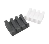 Hsthe Sea 2pcs Boîte à Savon en Silicone Porte-Savon Tapis de Savon Tapis de Drainage Porte-Savon avec Drain Porte-Savon en Silicone Gardez Le Savon au Sec pour Salle de Bain Douche Cuisine Voyage