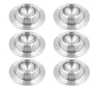 Hsthe Sea 6pcs Coquetiers en métal Coquetiers en Acier Inoxydable Bouche de la Tasse 4,5 cm de diamètre pour œuf à la Coque - Ruban