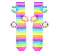 Hsthe Sea Bas de Noël Colorful Sunflowers Sunny Smiley, Bas de Noël pour Filles de 7 à 12 Ans, adaptés aux fêtes, Anniversaires, soirées à thème, Noël, Halloween, Nouvel an