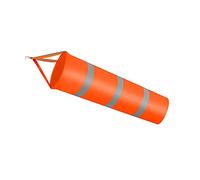 Hsthe Sea Chaussette coupe-vent pour mesure du vent avec ceinture réfléchissante, en nylon résistant aux intempéries (orange, 80 cm)