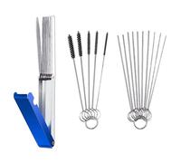 Hsthe Sea Dissolvant de Jet de saleté de carburateur, kit de Nettoyage de carburateur 13 pièces + 10 Aiguilles de Nettoyage + 5 brosses en Nylon pour Motos ATV soudeurs carburateurs
