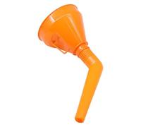 Hsthe Sea Entonnoir universel, entonnoir avec tube flexible, entonnoir de remplissage d'huile avec bord de trop-plein élevé, buse de remplissage amovible, entonnoir d'huile avec filtre, orange