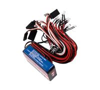 Hsthe Sea Kit d'éclairage de Voiture télécommandé, kit de système de Feux Stop à 12 LED, Feux de Voiture simulés, adaptés aux Voitures/camions/véhicules de Piste 1/10 rc