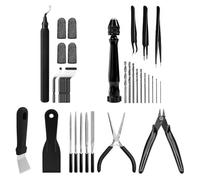 Hsthe Sea Kit d'outils d'impression 3D Outils d'impression 3D Essentiels pour enlever, Lisser, Finition, ébavurage, Envie, perçage Accessoires d'impression 3D pour, kit d'outils de Finition