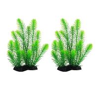 Hsthe Sea Lot de 2 Plantes Aquatiques artificielles en Plastique Décorations de Plantes sous-Marines Aquarium Plantes Aquatiques pour décoration d'aquarium (26 cm)