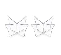 Hsthe Sea Lot de 2 présentoirs de basket-ball pour présentoir de football en acrylique (transparent)