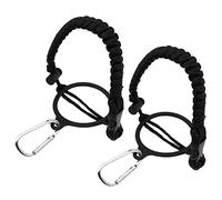 Hsthe Sea Lot de 2 Sangles pour Bouteille d'eau en paracorde avec Anneau de sécurité et Mousqueton pour Flacon Hydro et Autres Bouteilles à Large Ouverture.