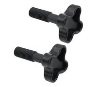 Hsthe Sea Lot de 2 vis de fixation en plastique M12 pour auvents de jardin, raccords en plastique pour fixer le cadre de l'auvent au cadre de balançoire - Noir