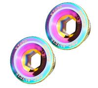 Hsthe Sea Lot de 2 vis de pédalier, boulons de fixation de bras de manivelle de vélo, plaque de bouchon de manivelle en alliage d'aluminium couleur M20 pour vélo de montagne et de route