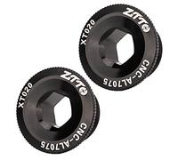 Hsthe Sea Lot de 2 vis de pédalier, boulons de fixation de bras de manivelle de vélo, plaque de bouchon de manivelle en alliage d'aluminium noir M20 pour vélo de route de montagne