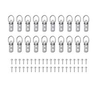 Hsthe Sea Lot de 20 crochets de cadre en forme de D pour cadre lourd, avec vis