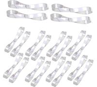 Hsthe Sea Lot de 20 paires de sangles de chaussures transparentes et invisibles, sangles lâches, sangles de chaussures de danse, lacets anti-lâche pour garder les chaussures lâches lors Transparent