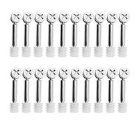 Hsthe Sea Lot de 20 raccords de Connexion 3 en 1 pour Meubles - Serrure Excentrique à Came - Diamètre : 12 mm et vis M6 x 40 mm - Vis de Fixation pour Armoire