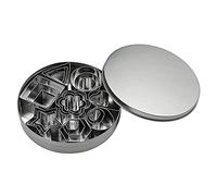 Hsthe Sea Lot de 24 mini emporte-pièces pour biscuits en acier inoxydable 8 formes pour emporte-pièces en 3 tailles chacune, cadeau de Noël pour Halloween