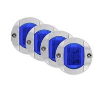Hsthe Sea Lot de 4 Lampes de Bateau Rondes 12 V pour Pont de Bateau, Bateau, Kayak, Yacht, Ponton Marin