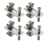 Hsthe Sea Lot de 4 Mini Pinces à sceller pour Porte-Platine, compatibles avec la Machine de Gravure CNC 3018-PRO / 3018-MX3 / 3018-PROVer
