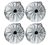 Hsthe Sea Lot de 4 sacs pour pneus Argenté 65 x 37 cm