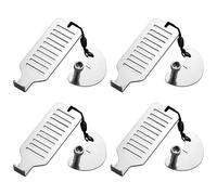 Hsthe Sea Lot de 4 serrures de Porte Portables de sécurité sans perçage, Serrure Robuste de Voyage en Acier Inoxydable avec pour la Maison, l'hôtel, l'école, l'auto-défense pour améliorer la sécurité