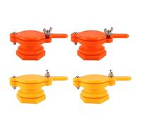 Hsthe Sea Lot De 4 Vannes À Guillotine pour Extracteur De Miel, Durable, Équipement D'extraction, Fournitures Apicoles (2 Jaunes + 2 Rouges)