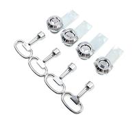 HSTHE Sea Lot de 8 serrures à douille, en alliage de zinc, serrure de porte de placard électrique avec clé à douille (4 serrures et 4 clés)