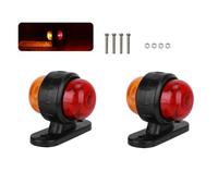Hsthe Sea Paquet de 2 Feux de Position latéraux de remorque LED Jaune Rouge Feux d'avertissement Double Face pour remorque Camion Camion RV Caravane