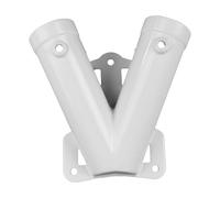 Hsthe Sea Porte-Drapeau de mer,Support de mât de Drapeau, Support de Drapeau à Double Trou pour Mur extérieur, Support en métal pour mât de Drapeau, Support de Drapeau Suspendu extérieur 2,8 x 2,5 cm