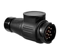 Hsthe Sea Prise de remorque 13 Broches, Prise Universelle pour Alimentation de remorque, Adaptateur de remorque 13 Broches 12 V Prise de Barre de remorquage, Accessoires de camions, caravanes