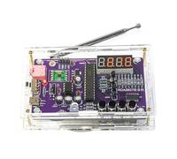 Hsthe Sea Radio FM électronique FM 87-108 MHz Portable Bricolage 2 Modes d'alimentation avec Prise Casque Kit numérique