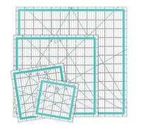 Hsthe Sea - règle carrée en Acrylique pour Couture, 4 pièces, avec Lignes imprimées claires pour Une précision précise