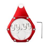 Hsthe Sea Support de Disque Fiscal en Alliage d'aluminium, Support de Disque Fiscal pour Moto, Support de permis de Moto-Rouge