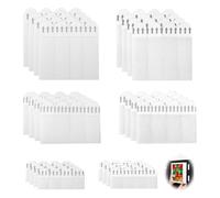 HstiaLving 36 Paires Languettes Accroches Tableaux, Accroche Tableau Sans Percer Bandes adhésives Languette Accroche Tableau Autocollant Cadre Mural pour Cadres Accrochage de Tableaux et Décorations